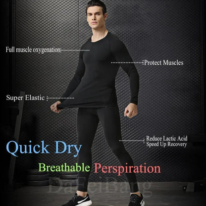 Cross Print Sportswear Compression Shirt